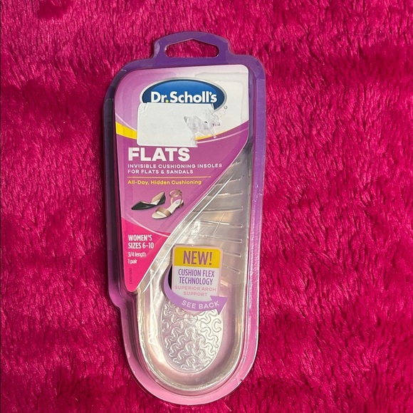Dr. Scholl's Flats Cushioning Insoles - Purple and Silver - Picture 1 of 3
